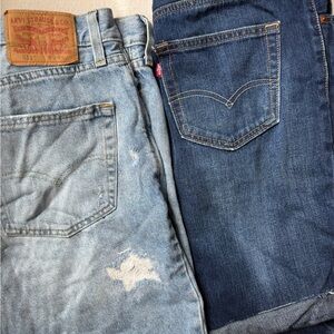 Mens bundle levis denim shorts